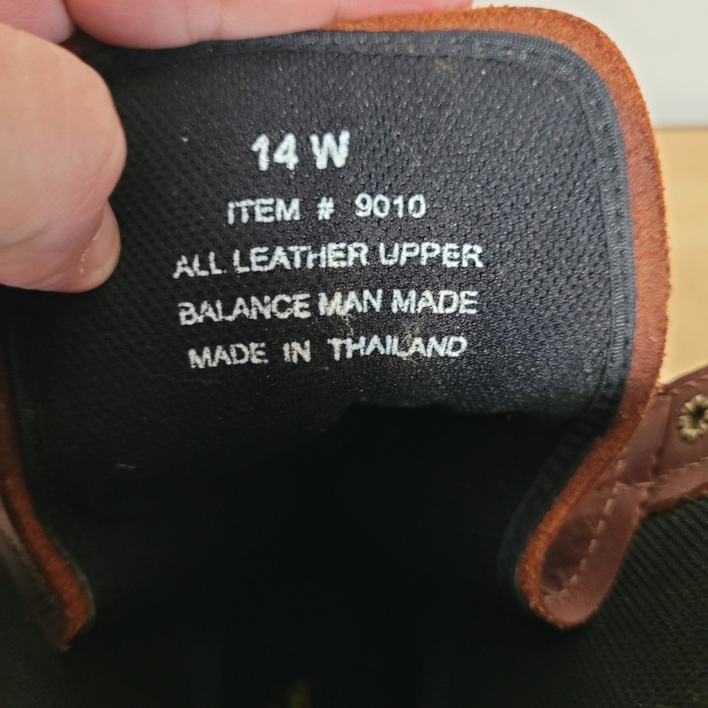 Golden Retriever Work Boots Men 14W Brown Leather Sympatex Vibram Gorpcore 9010 - Picture 9 of 12